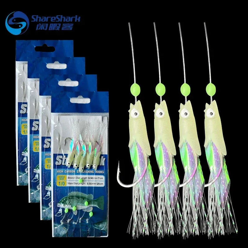 FTK Sabiki Rigs Fishing Flash Bait Tackle Fish Skin Glow Perline da pesca Ami ad alto contenuto di carbonio per acqua dolce/salata – acquista a prezzi convenienti sul marketplace