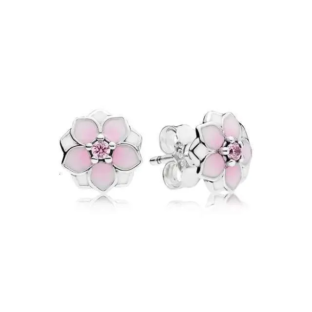 Ohrstecker aus 925er Sterlingsilber mit klarem, quadratischem, funkelndem Halo-Blumenkranz – ein perfektes Schmuckgeschenk für Damen, ideal für Hochzeiten und andere festliche Anlässe._voghion.com