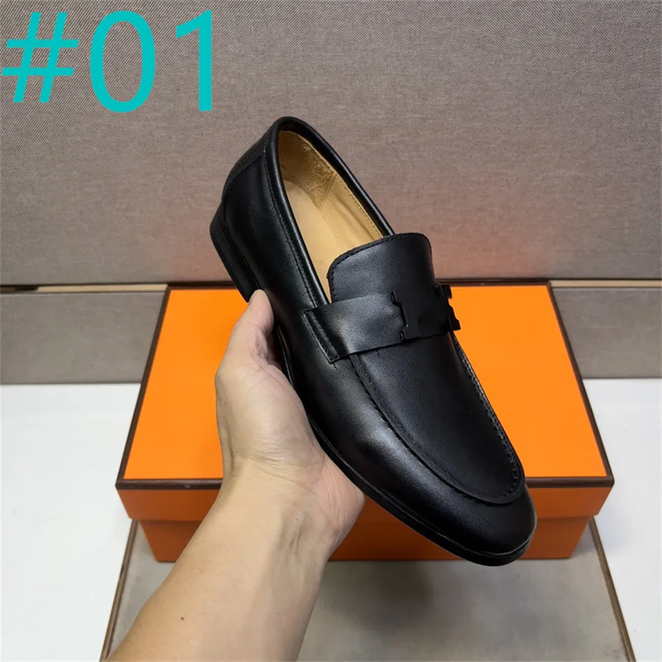 Men's Genuine Leather Loafers - Horsebit Moccasins, Flat Casual Shoes ...