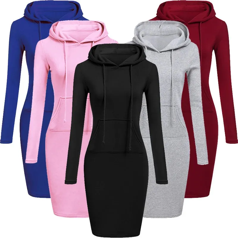 Ladies Dress Hoodie Womens Autumn Sweatshirt Dress With Hood Casual Long  Sleeve Tops Comfortable Ladies Clothing From Xingyan01, $11.61 In Bulk |  DHgate.Com