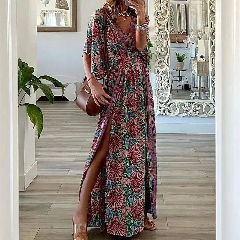 knee length dresses for ladies Apple Lea Linen Tent Dress – shoprodeodrive main image 0