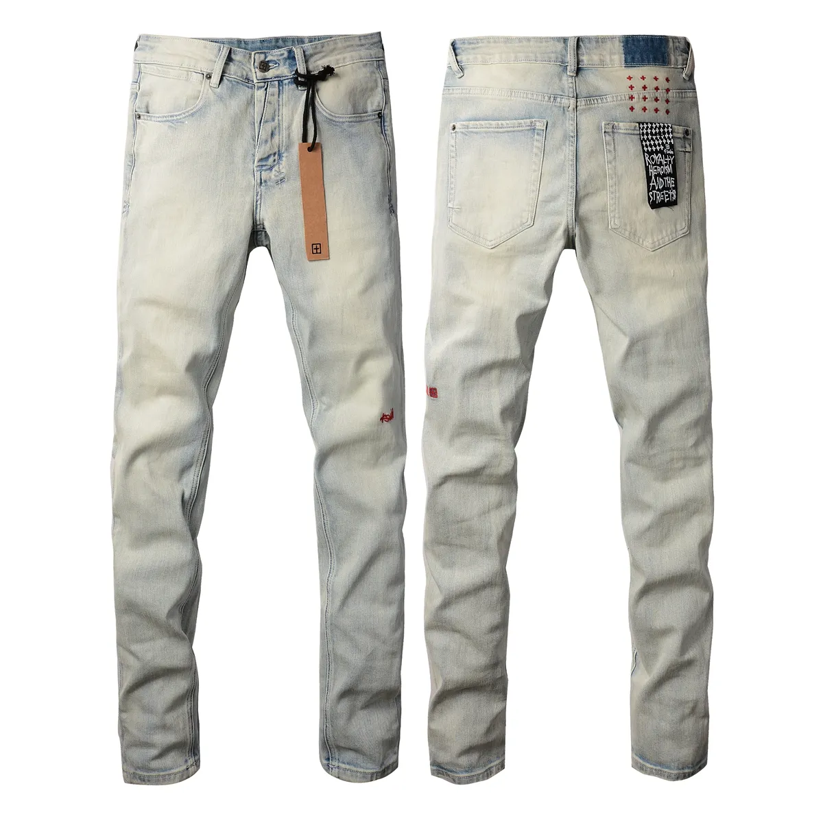 Ksubi Jeans: Slim Fit Ripped Stretch Denim Designer From