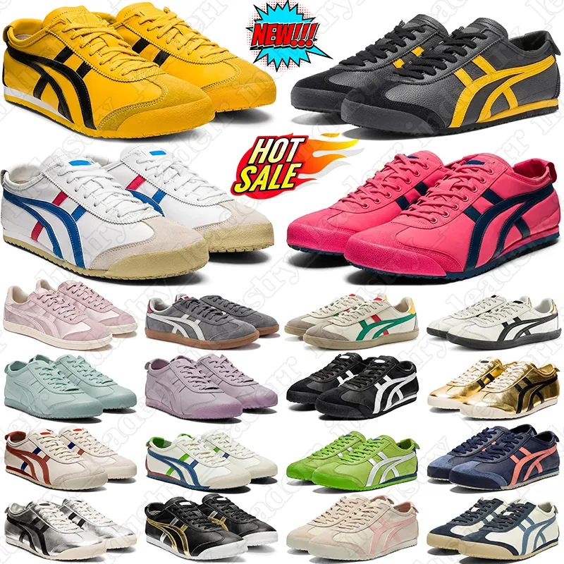 tigers mexico 66 running shoes for men women Triple Black Silver White Gold  Blue Green mens womens trainers outdoor shoes size 36-45