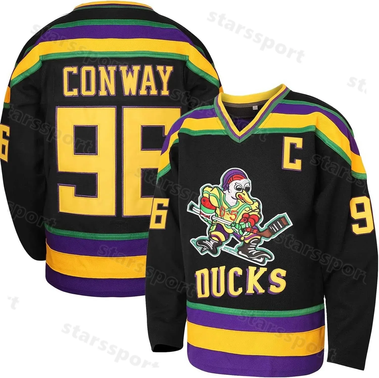 Hockey Jersey Adam Banks 99 Mighty Ducks 100 Polyester Mesh