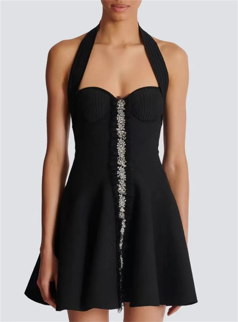 birthday dress designer lise pleated peplum-hem blazer dress in Black S / Black