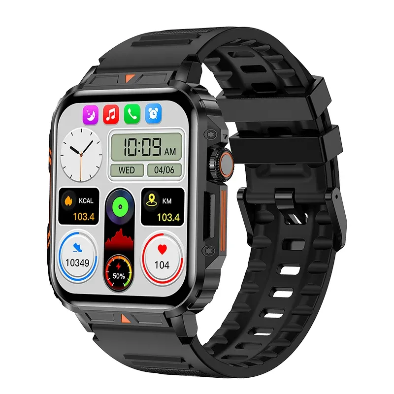 Military Style Smart Watch: Health Fitness Tracker, Bluetooth Call, IP68  Waterproof Shop Now!