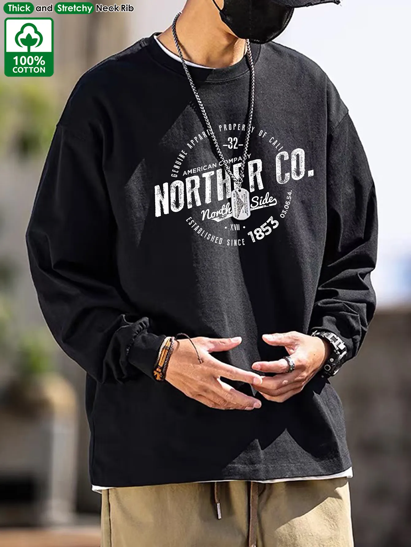 LOOSE FIT ROUND NECK TEE ANIMAL ARMY