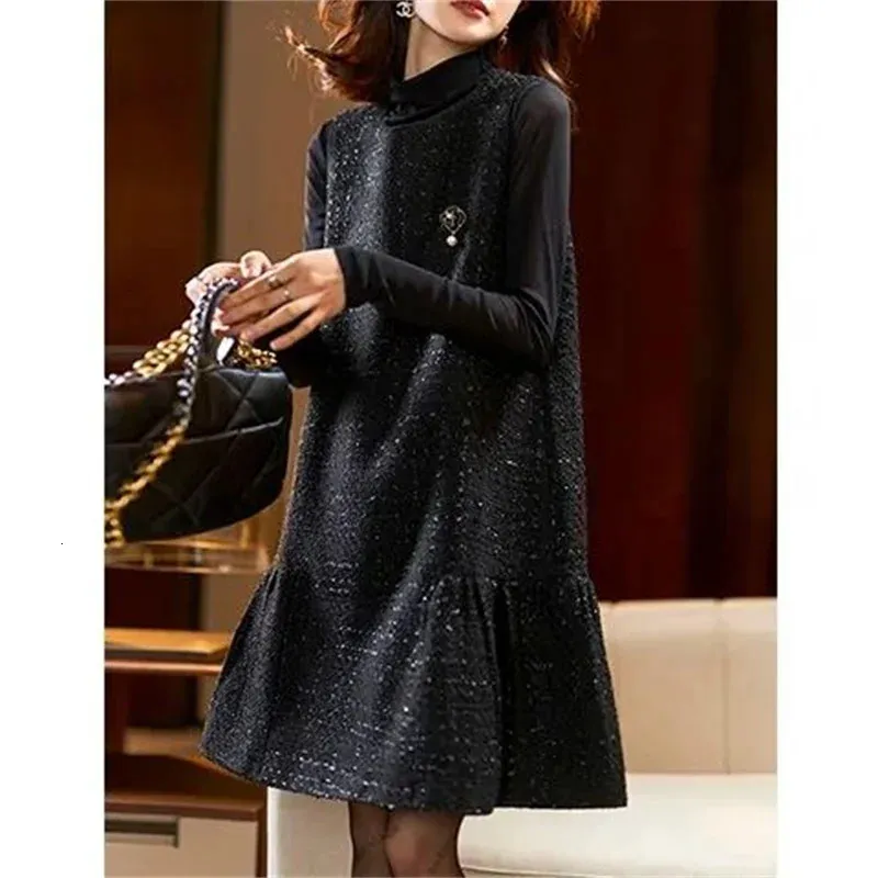 navy blue dress for baby girl Polished Tank Dress for $56 // How to Style Winter to Spring