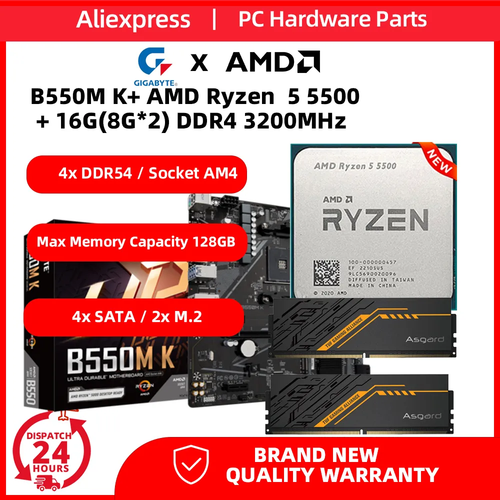 Motherboard CPU Memory Combo: High Performance Processor Kit