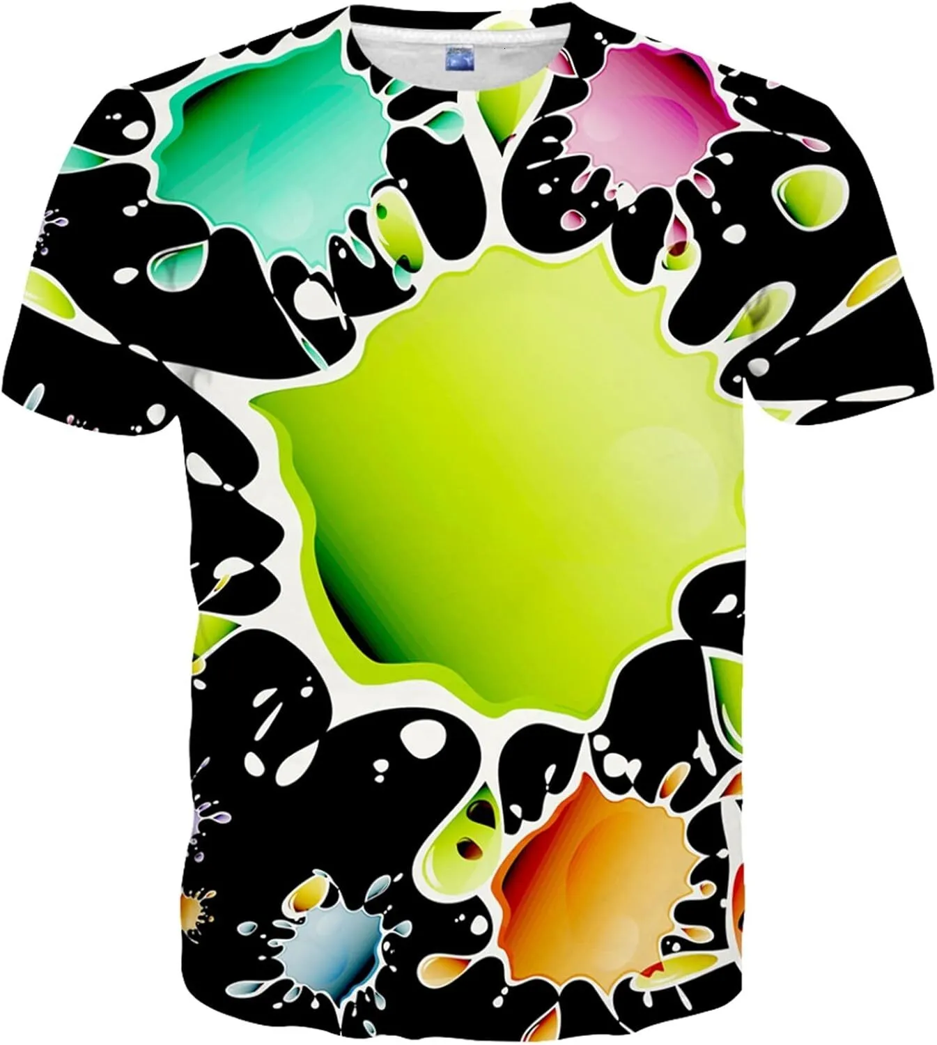 T-SHIRT SPORT MANCHES COURTES UNISEXE - Green / Black / Storm Grey Imprimé Et Personnalisé Pour
