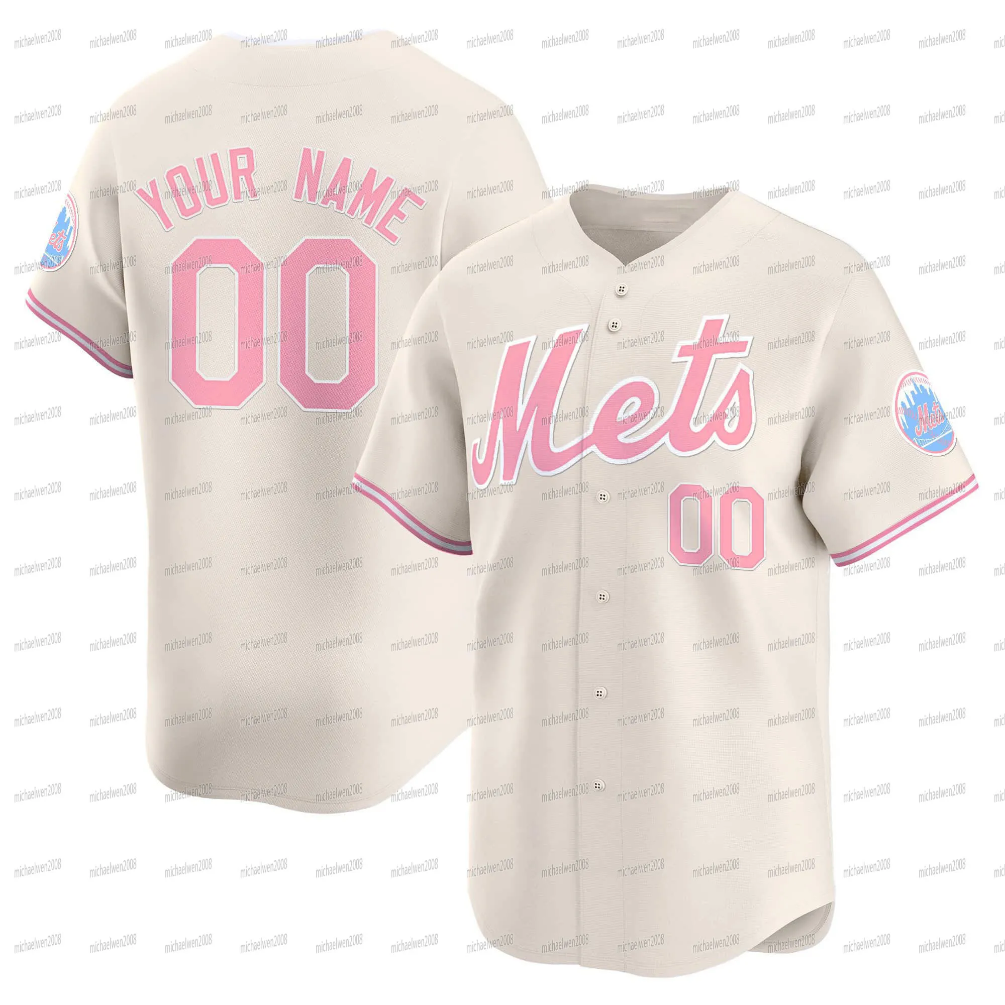 Pink mets jersey hot sale