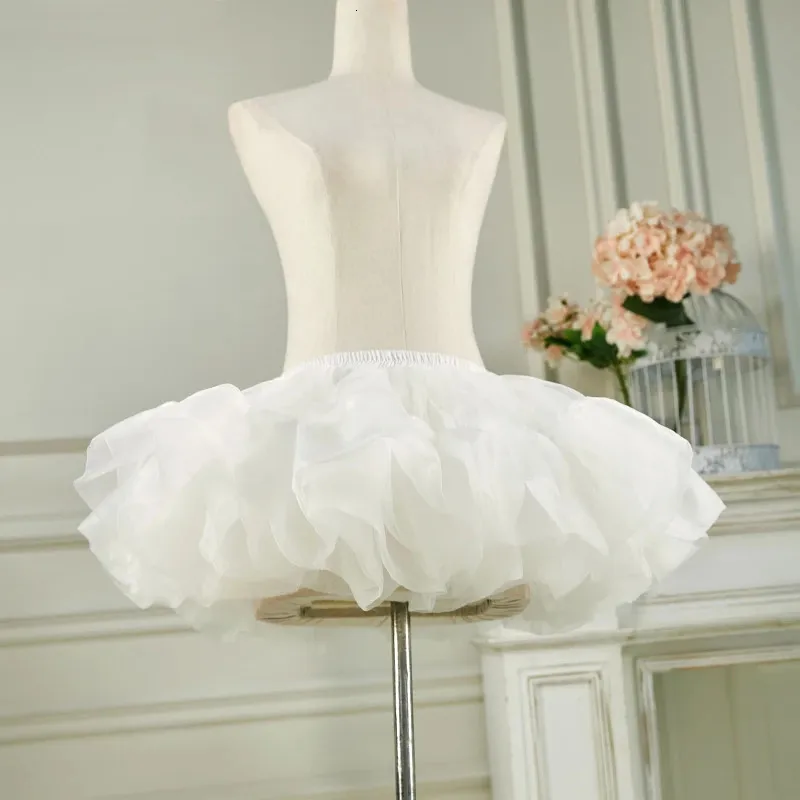 knee length dresses for ladies White Lace-Trimmed Petticoat Skirt