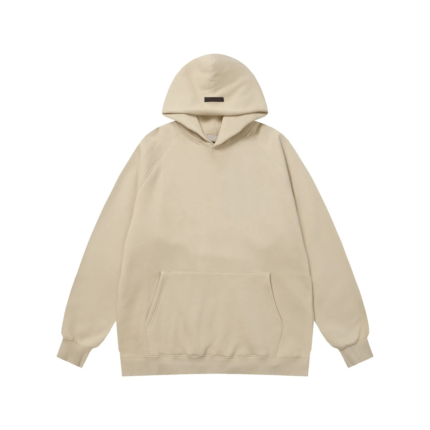 ENCOUNT ZIP HOODIE / LIGHT BEIGE L Oversized zip-through hoodie