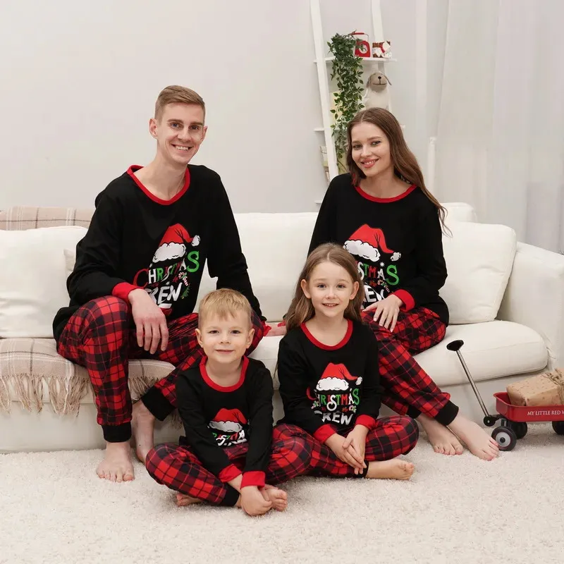 Family Christmas Pajama Set - Matching Plaid Flannel PJs for Adults ...
