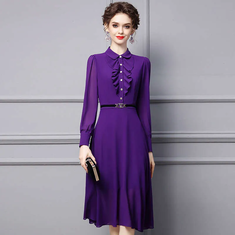 knee length dresses for ladies Sleeper Off-The-Shoulder Atlanta Midi Dress - Purple main image 1