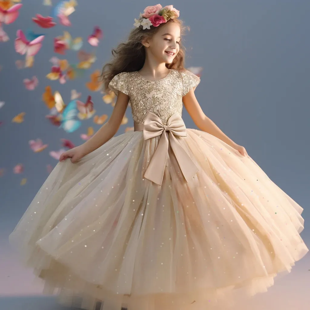 Vestido De Princesa De Renda Para Adolescentes |Vestido Elegante