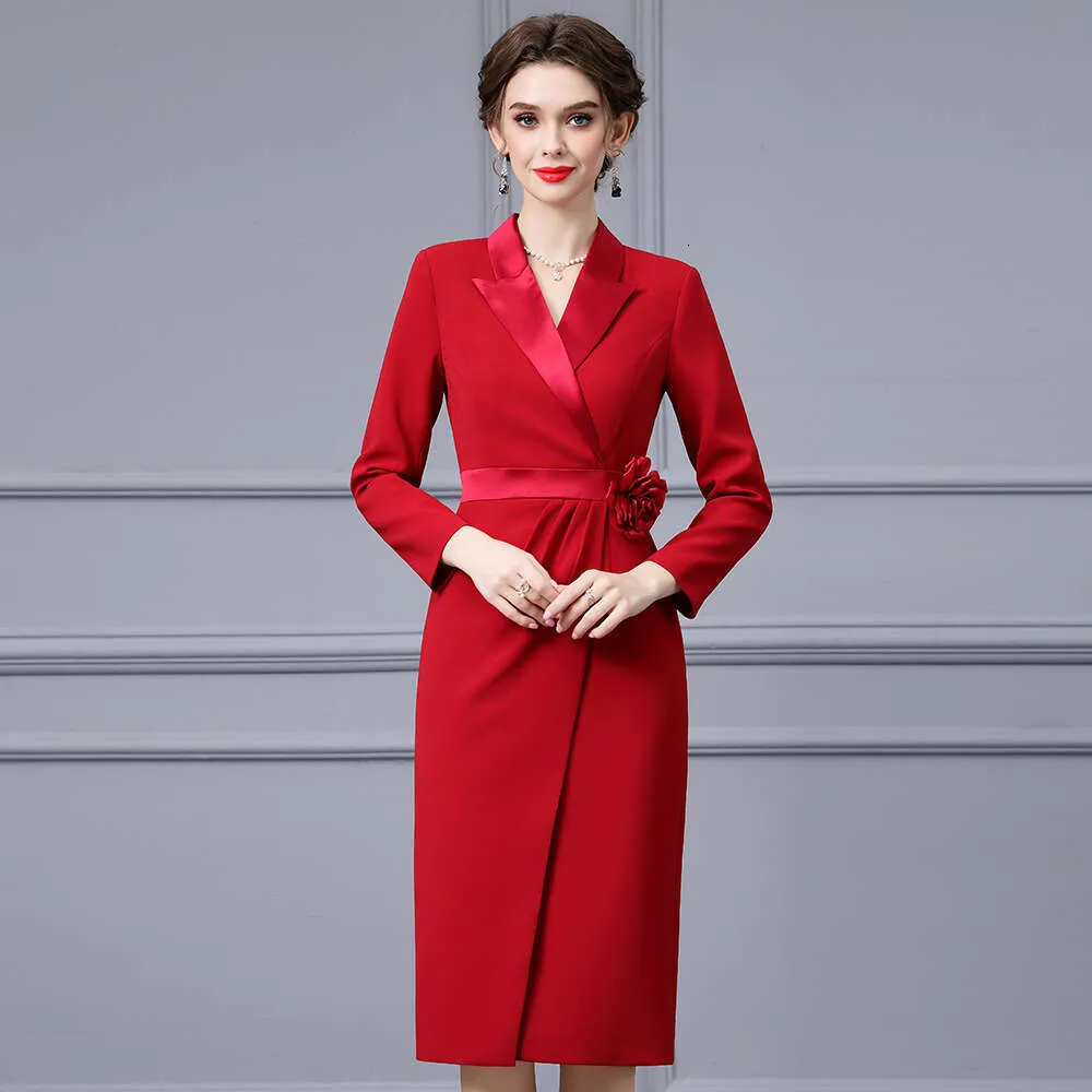 slim fit dress slacks Petal and Pup Women's Nova Wrap Knit Midi Dress main image 0