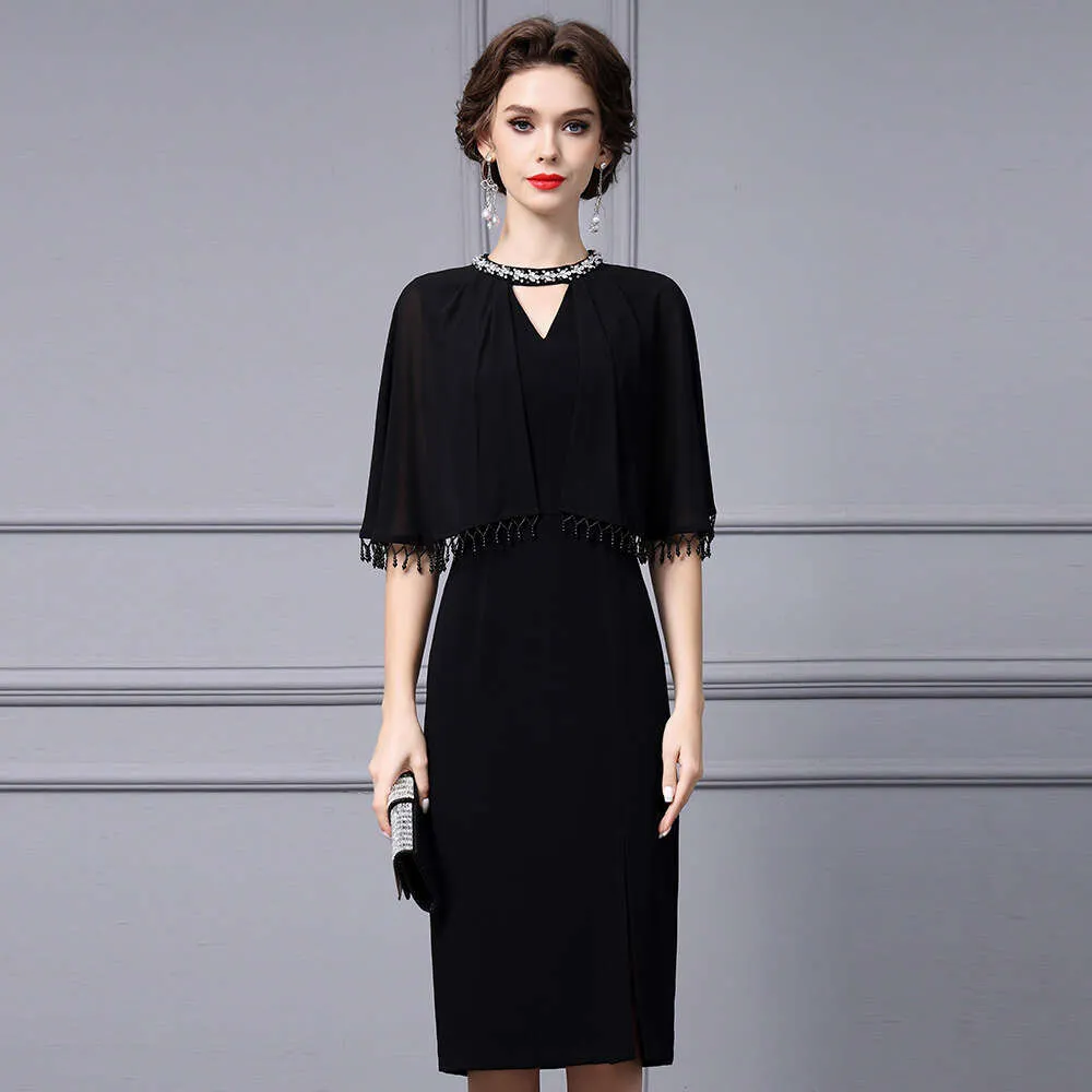 Smart Stylish Dress Hip Hugging Fit With Tassel Cape Shawl Elegant Figure  Flattering Evening Wear From Clothing959421, $122.46 In Bulk | DHgate.Com