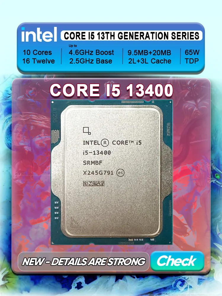 Intel Core I5 13400 CPU New I5 13400 2.5 GHz 10 Core 16 Thread 65W 