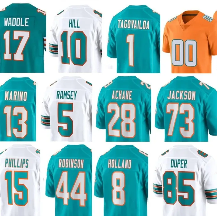 Dolphins Jersey Dan Marino Jason Taylor Zach Thomas Odell Beckham Jr Tyreek  Hill Jaylen Waddle Tua Tagovailoa Jalen Ramsey Jevon Holland De'Von Achane 