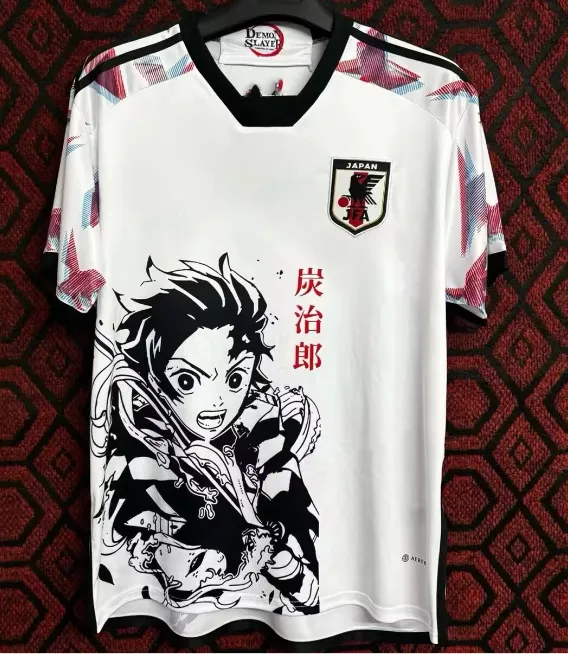 Japan 2024 Soccer Jersey, No Number No Name Cartoon ISAGI