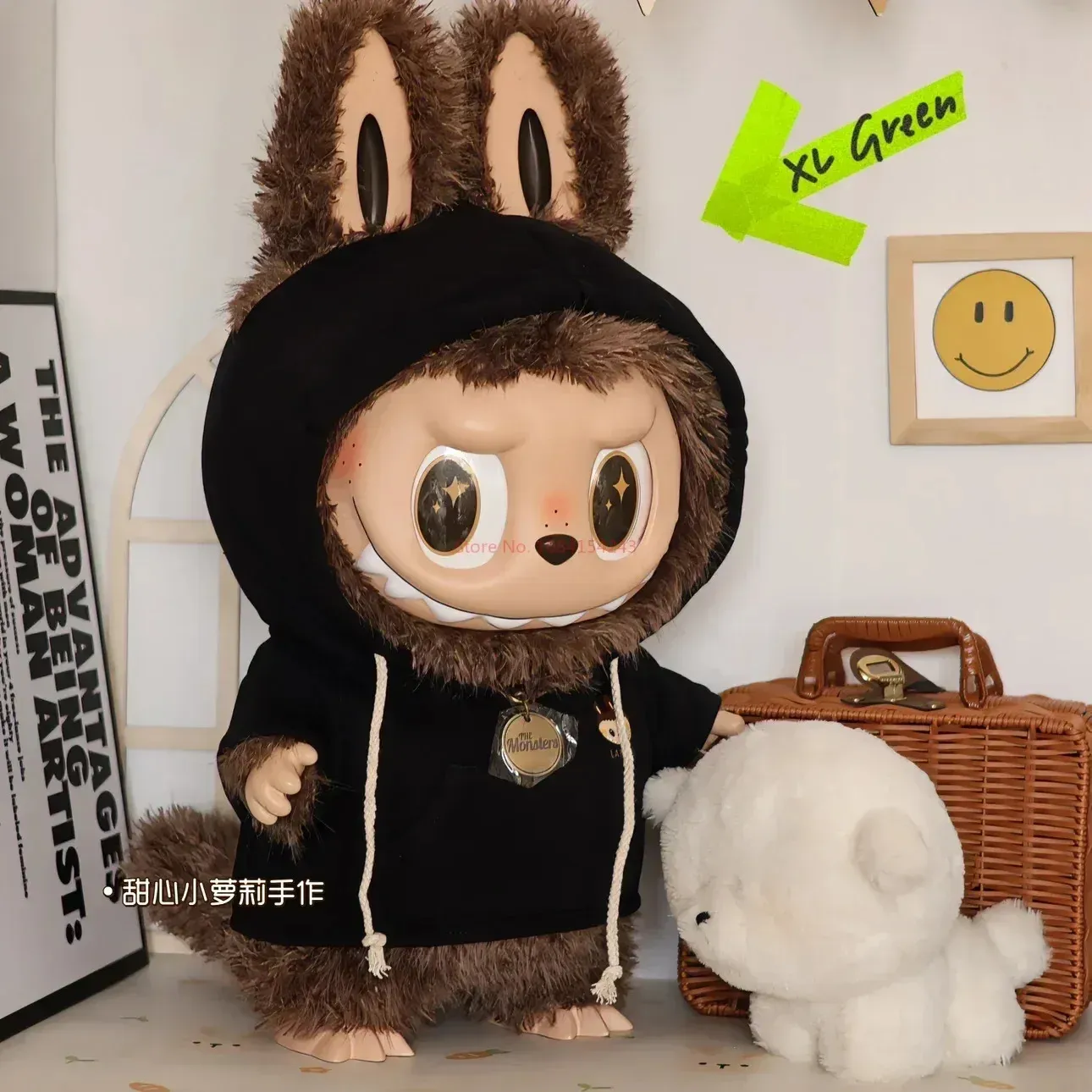 Zimomo Labubu Enamel doll doll set - 58cm Large Celebrity