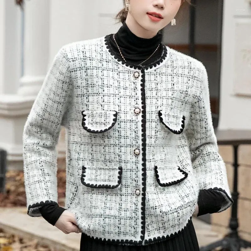 Tweed Jacket: Womens Elegant Short Coat - Autumn Slim Fit