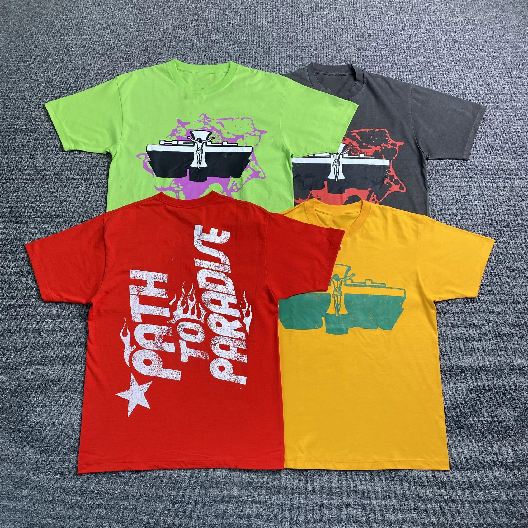 Mens Hip Hop Cotton Blend Crew Neck T Shirt Short Sleeve Long