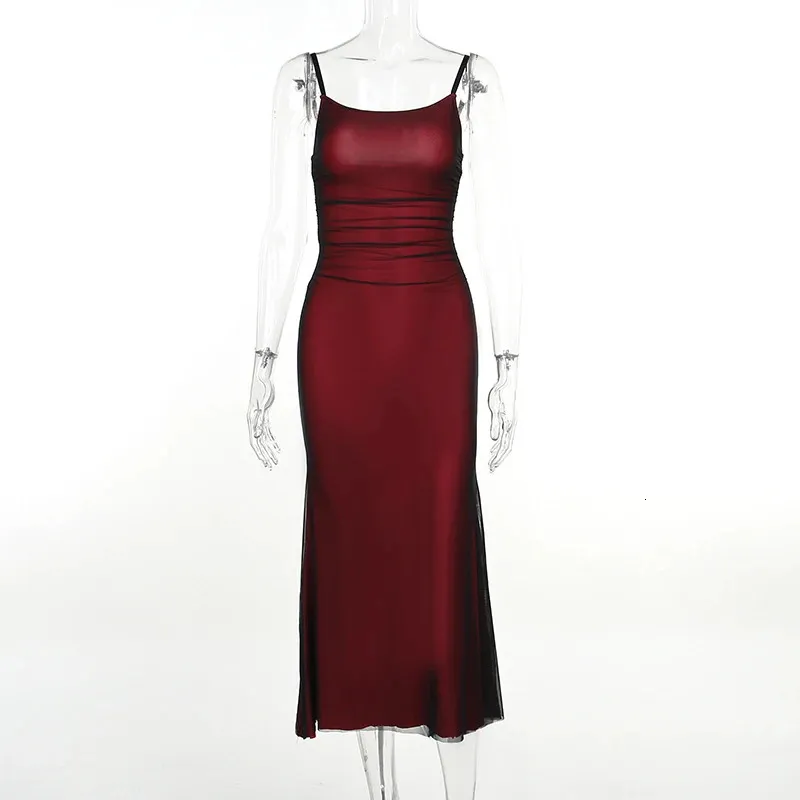 Elegant Backless Spaghetti Strap satin party Wear dress for Women - Perfect for Summer Casual Wear (JY23560TG)