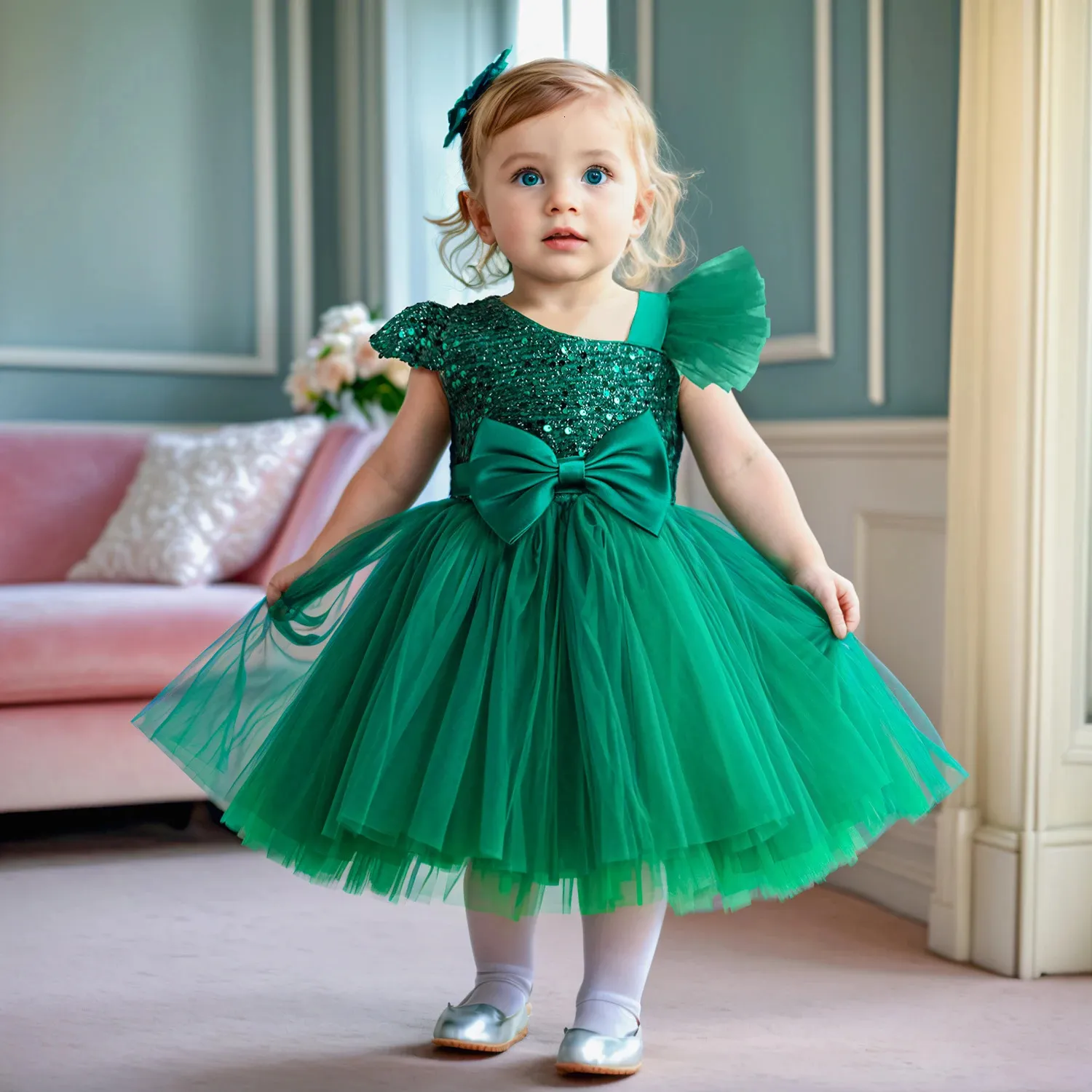 Baby Girl Sequin Party Dress Toddler Infant Christmas Birthday Gown  Polyester 1 Year from Dhgate Girl's Dresses - price 20.07