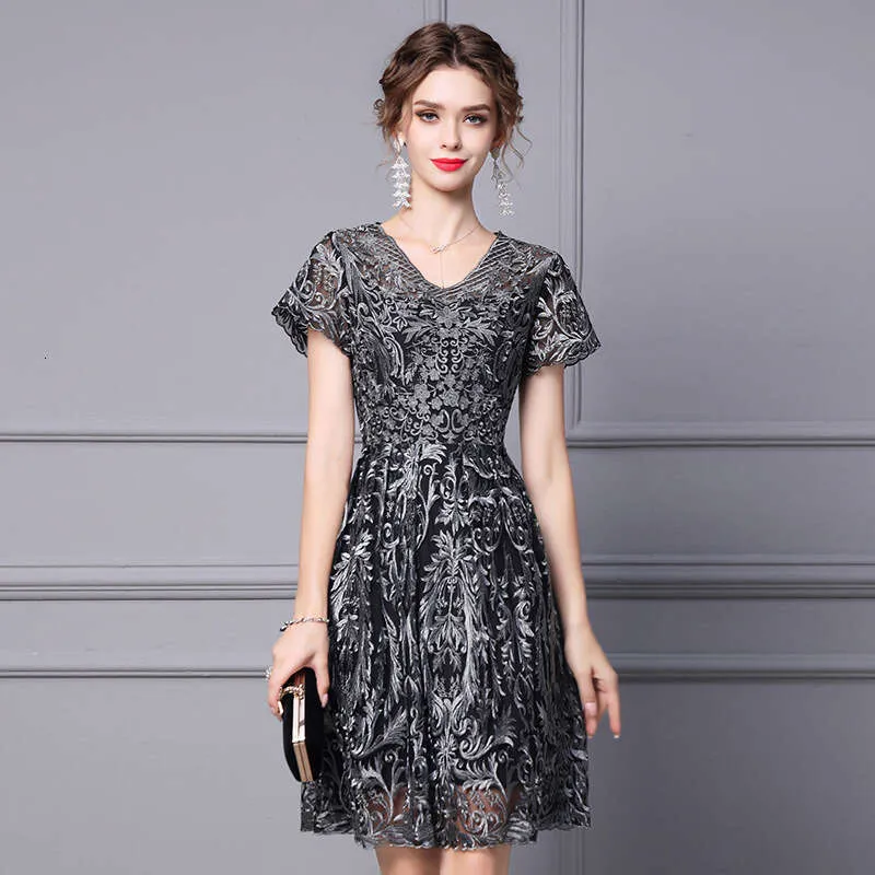 chinese dress ladies Long Sleeve Loose Dress – Silver Grey white hair inspiration main image 0