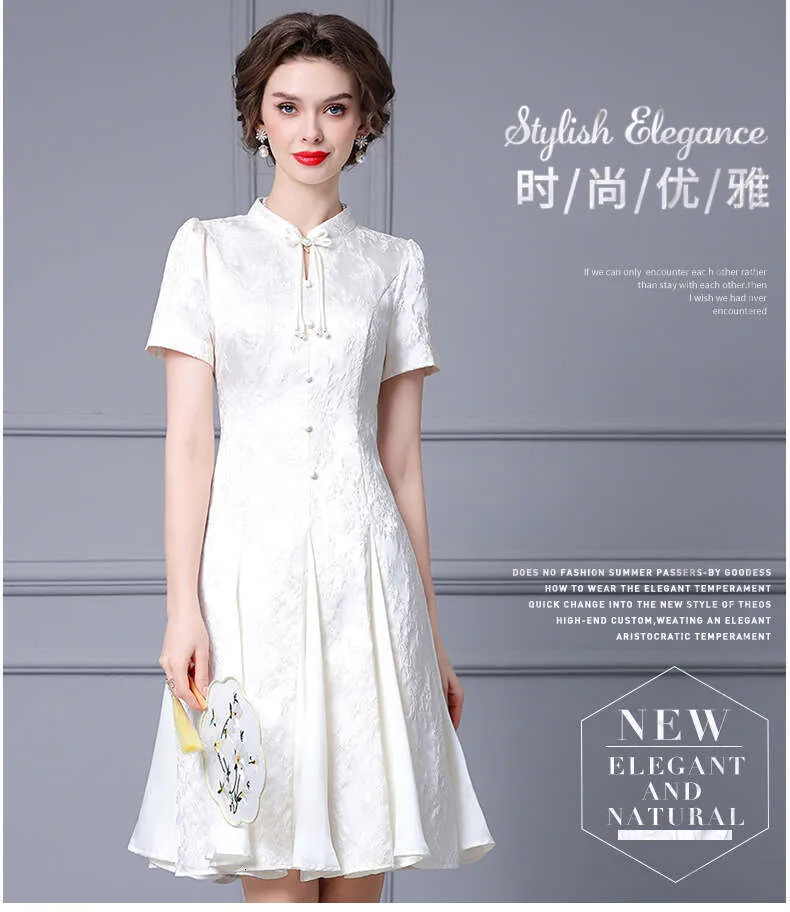 elegant mandarin collar dress Shein |Plus Size Vintage Elegant Mandarin Collar Valentine's Day Fitted Lace Dress main image 1