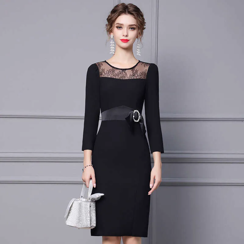 Elegant Spliced Dress: Autumn's Best Seller! Black Lace, Hepburn Style, Long Sleeve. Shop Now! from Dhgate Basic & Casual Dresses - price 68.67 Elegant Spliced Dress: Autumn's Best Seller! Black Lace, Hepburn Style, Long Sleeve. Shop Now! from Dhgate Basic & Casual Dresses - price 68.67