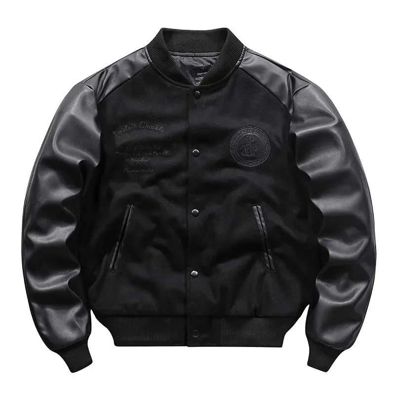 Leather Flight Bomber Jacket: Mens Vintage Style From Xiao0002