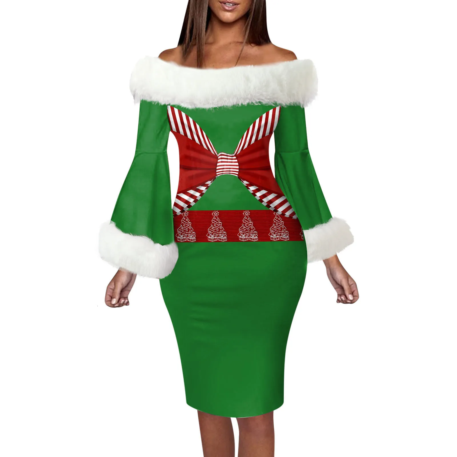 Elegant Long Sleeve Christmas Dress - Premium Women's Holiday Party Gowns -  Shop Now! from Dhgate Basic & Casual Dresses - price 57.22