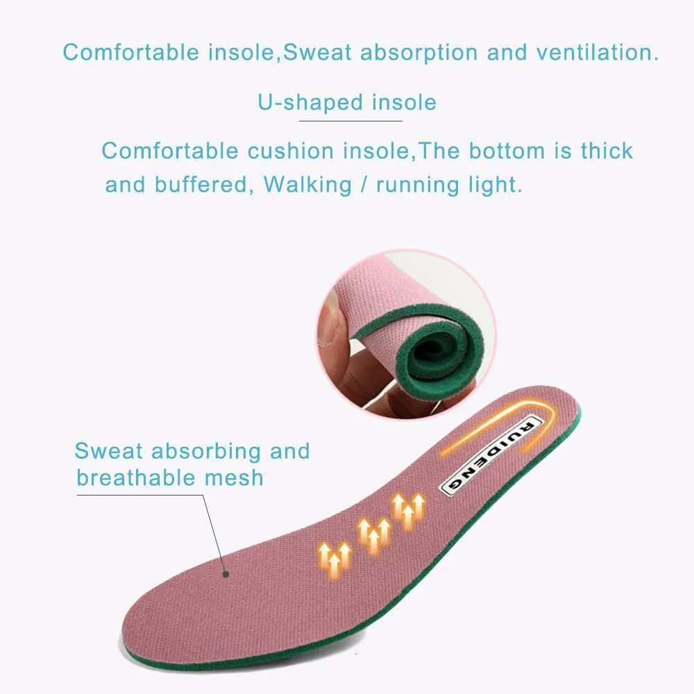 RUIDENG Women's Air Cushion Walking Shoes - Slip Resistant Work Sneakers With Thick Platform Sole