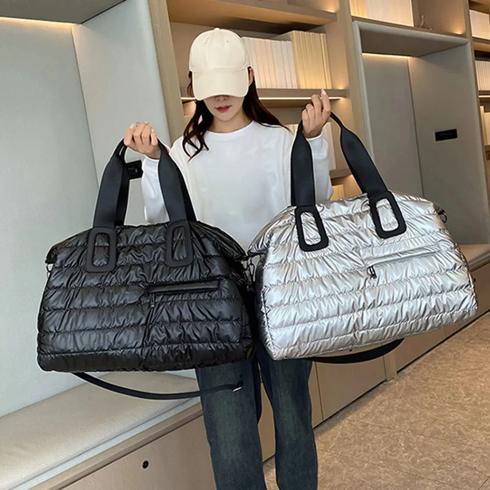 Waterproof Wet Dry Gym Bag: Large Capacity Quilted Travel Duffle - Shop ...