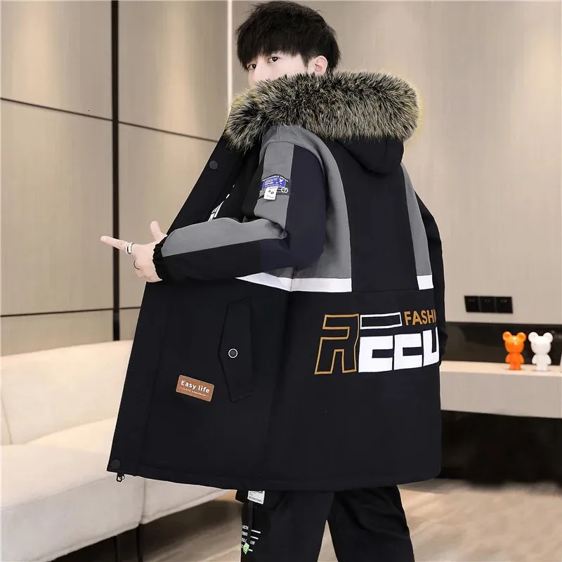 Premium Mens Fur Hooded Winter Coats: Warm Fleece Parka Jackets Shop Now!