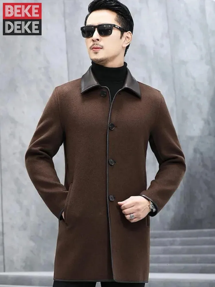 eaphi big collar middle coat ブラウン big collar middle coat brown eaphi