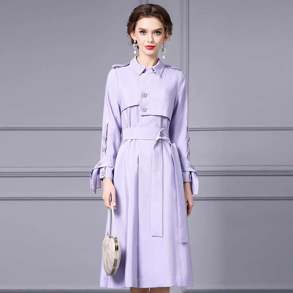 Outerwear For Women 2024 New Autumn Collection Light Luxury High End Purple  Fashionable And Elegant Windbreaker Dress High Waist Dress BOHO DRESS From  Clothing959421, $93.03 | DHgate.Com