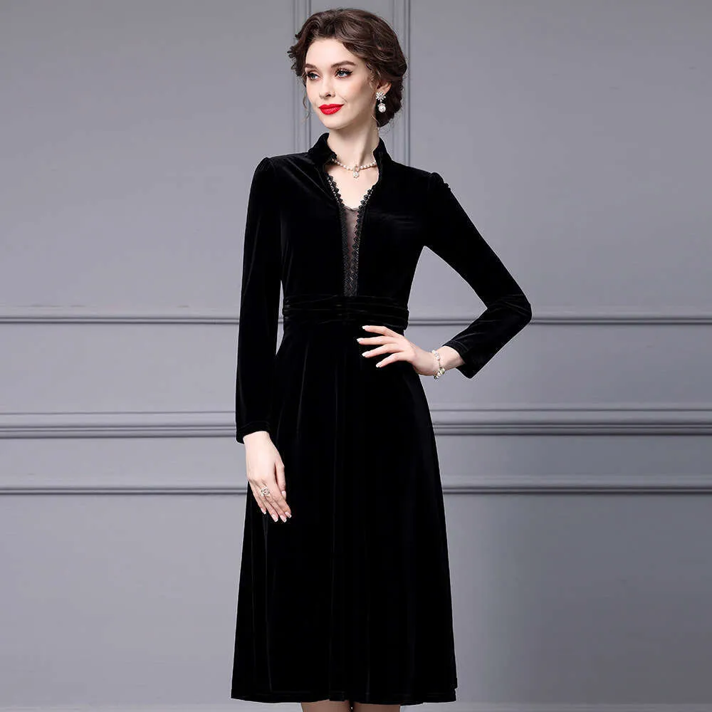 Premium Velvet Black V-Neck Swing Dress: Elegant Slim Fit, Shop Now! from Dhgate Basic & Casual Dresses - price 92.86 Premium Velvet Black V-Neck Swing Dress: Elegant Slim Fit, Shop Now! from Dhgate Basic & Casual Dresses - price 92.86