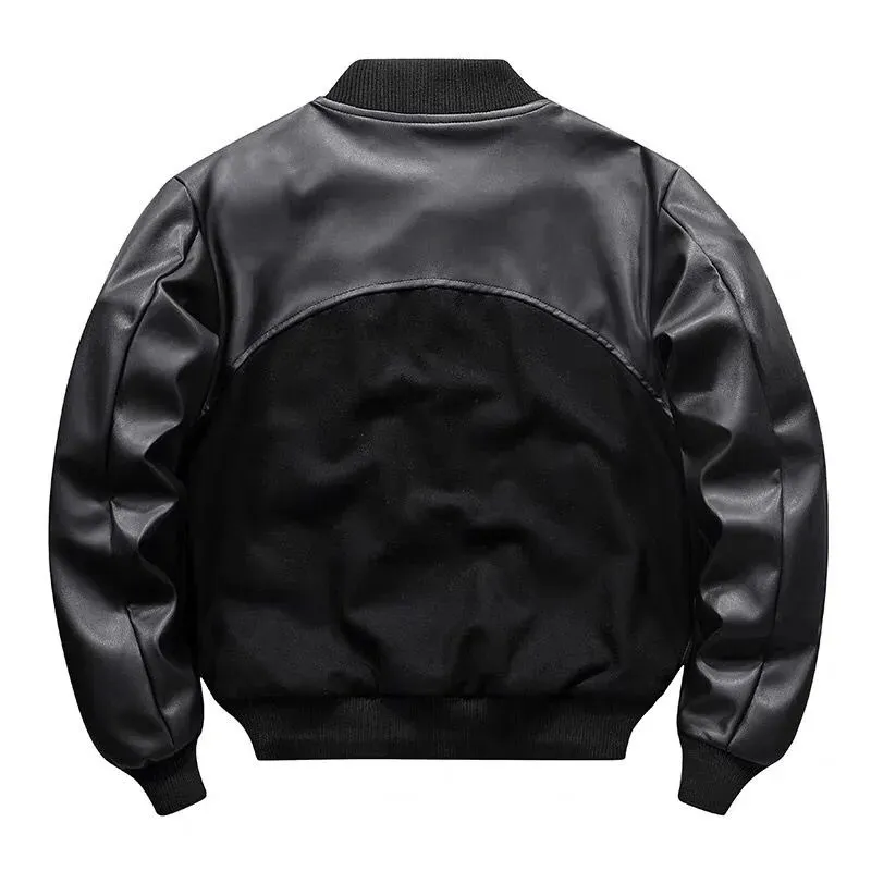 Leather Flight Bomber Jacket: Mens Vintage Style From Xiao0002