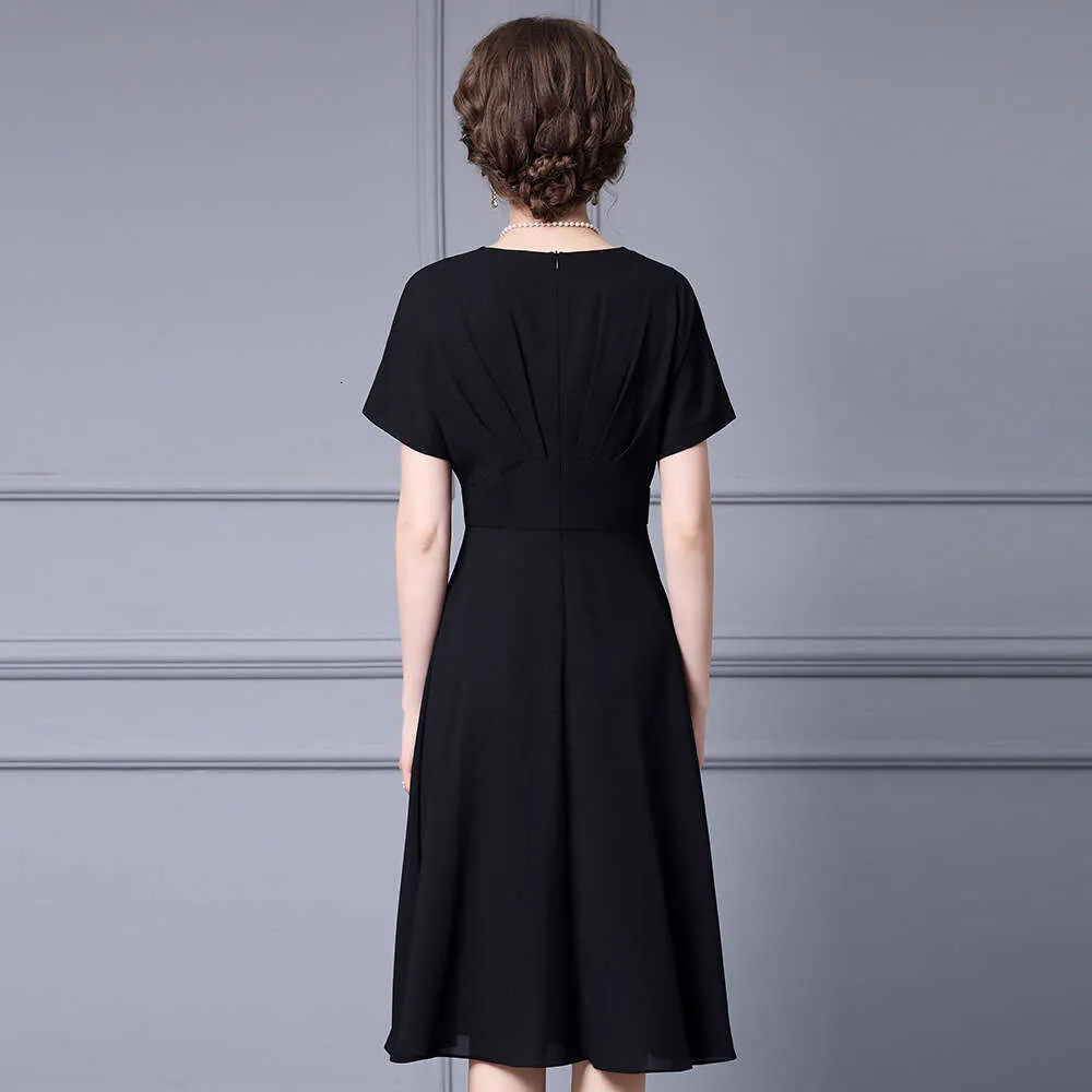 black pleated swing dress boohoo Women's Cotton Poplin Pleated Swing Dress