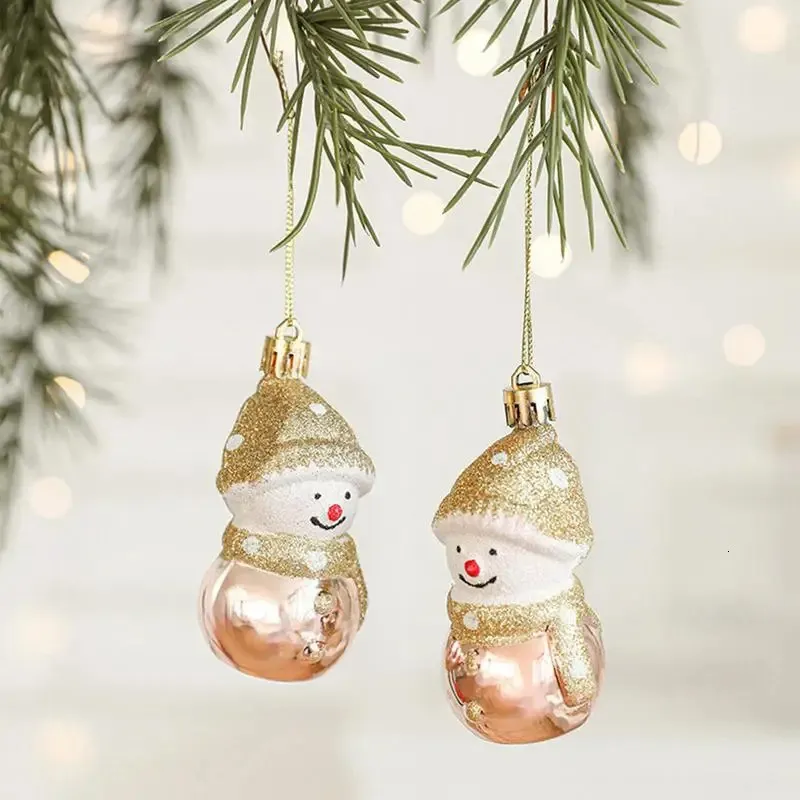 Themed Hanging Ornaments of Round Snowman are Cute and Funny for Christmas Tree Holiday Decoration and Festival Decoration