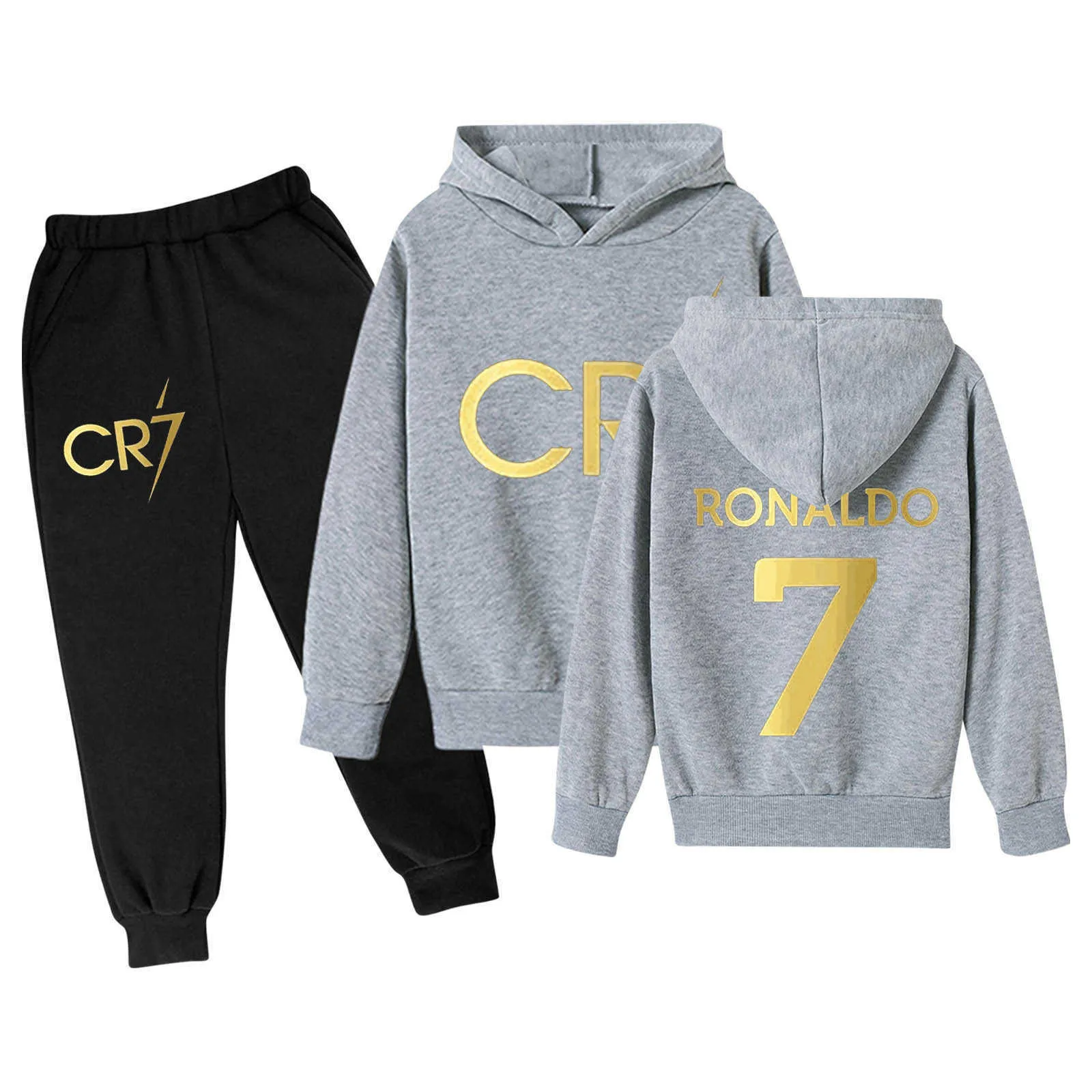 Generisch Casual hoodie broek-outfit met letterprint voor meisjes