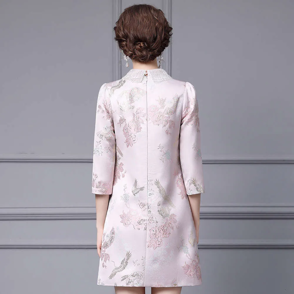 slim fit dress slacks Vintage Marigold Floral Peter Pan Collar Dress Baby Toddler Girl –  Strawberry Jam Kids main image 0