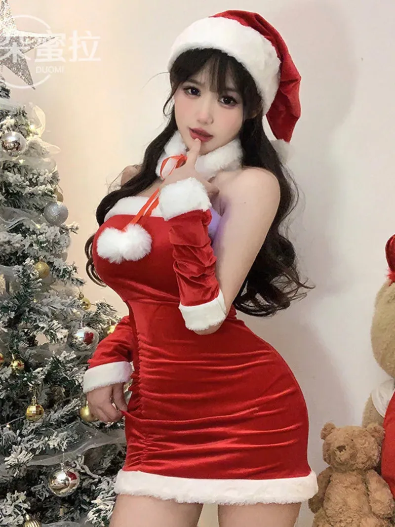 fitted lace wedding dress VC Red Christmas Dress For Women Sexy One Shoulder Sparkle Glitzy Sequins  Dress Mesh Patchwork Celebrity Party Long Vestidos