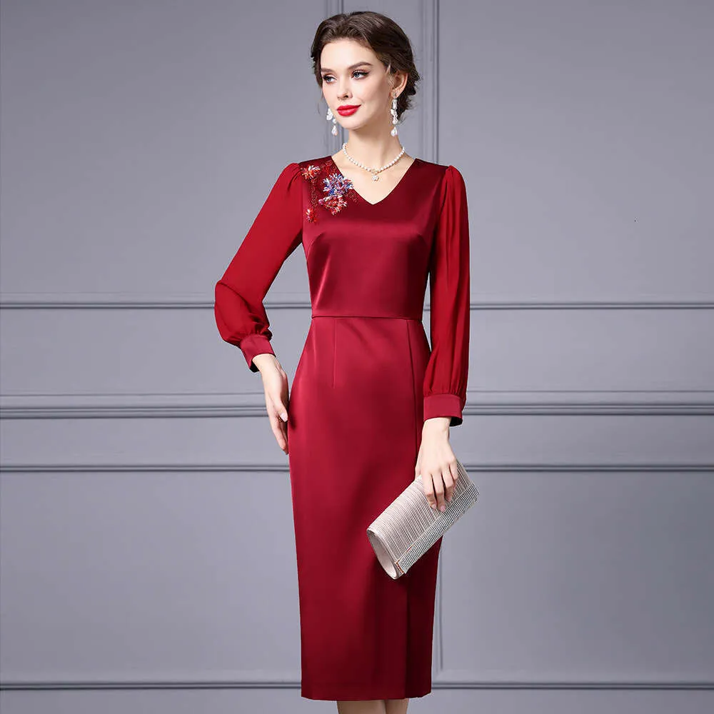 Wine Red Long Sleeve Fall Dress - Elegant Slim Fit for Occasions. Shop Now! from Dhgate Basic & Casual Dresses - price 104.02 Wine Red Long Sleeve Fall Dress - Elegant Slim Fit for Occasions. Shop Now! from Dhgate Basic & Casual Dresses - price 104.02