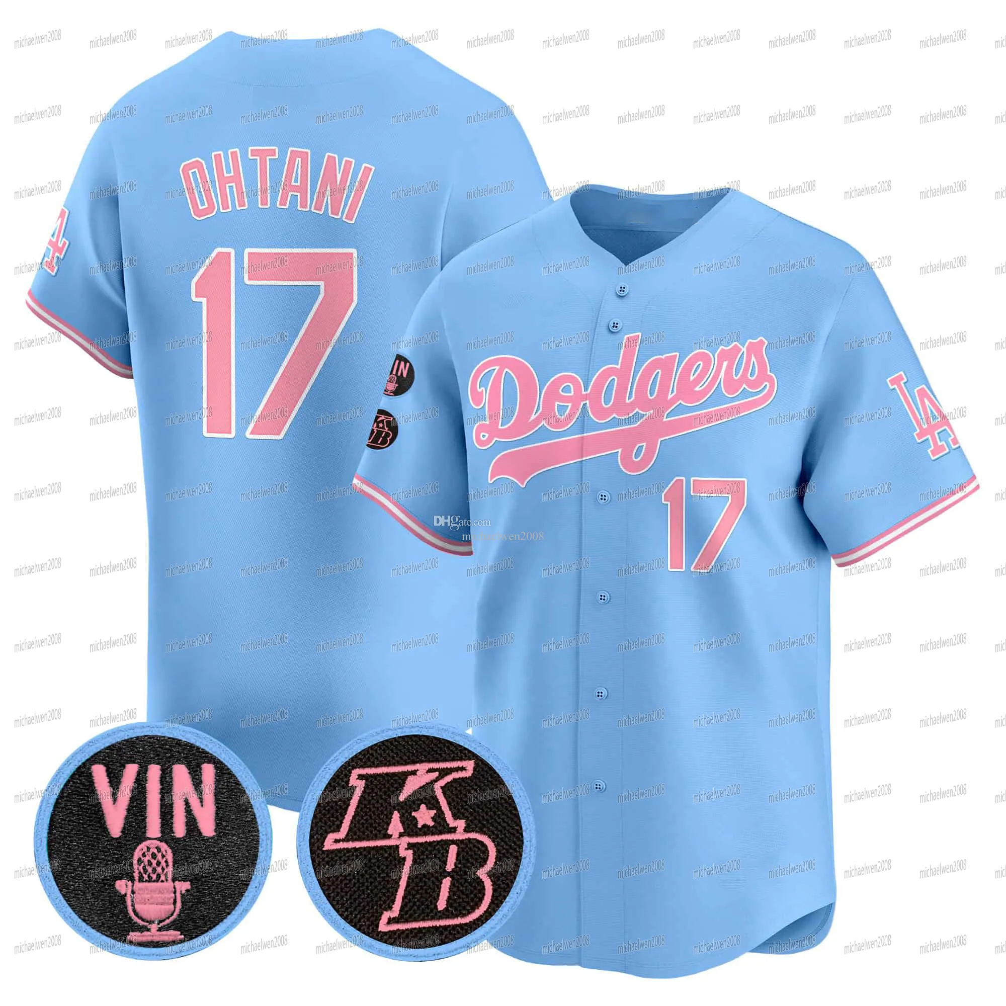17 Shohei Ohtani Dodgers 2024 World Series Champion Jersey 5