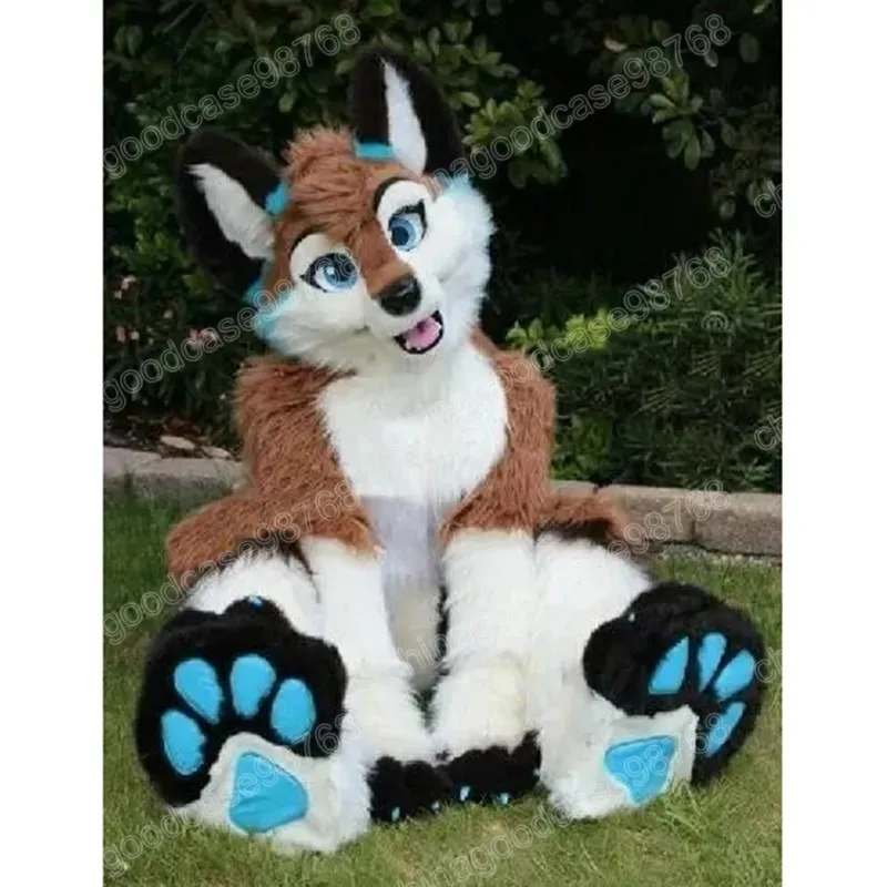 Performance Long Fur Fox Husky Dog Mascot Costume Top... From ...